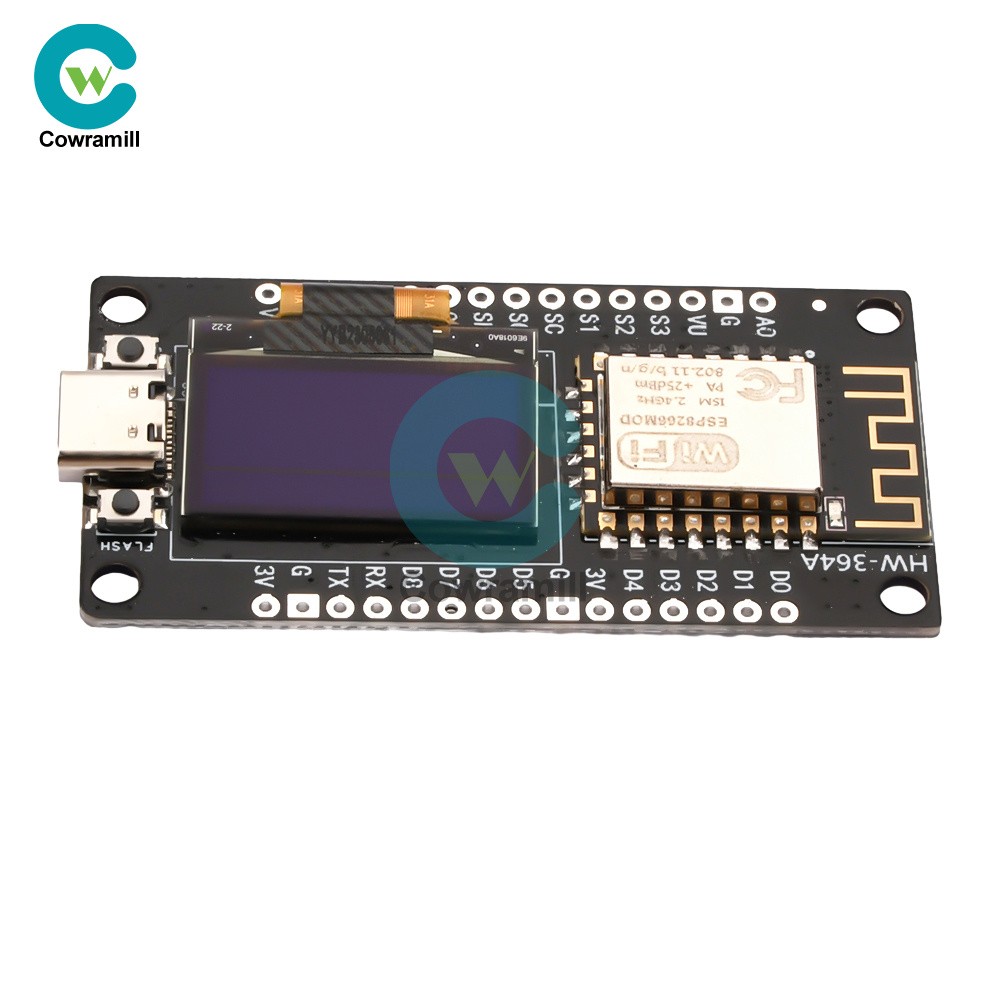 1-10Piece 0.96″ ESP-12F Nodemcu ESP8266 WIFI Development Board Type-C/Micro USB