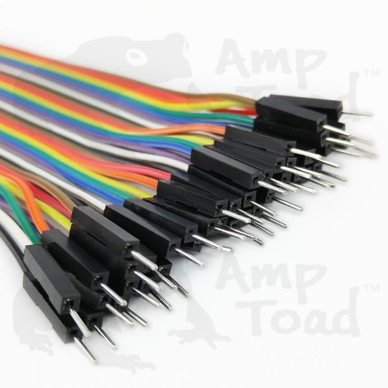 Extra Long 30cm Jumper Wires DuPont Male – Male 40 pcs Ribbon Arduino Electronic
