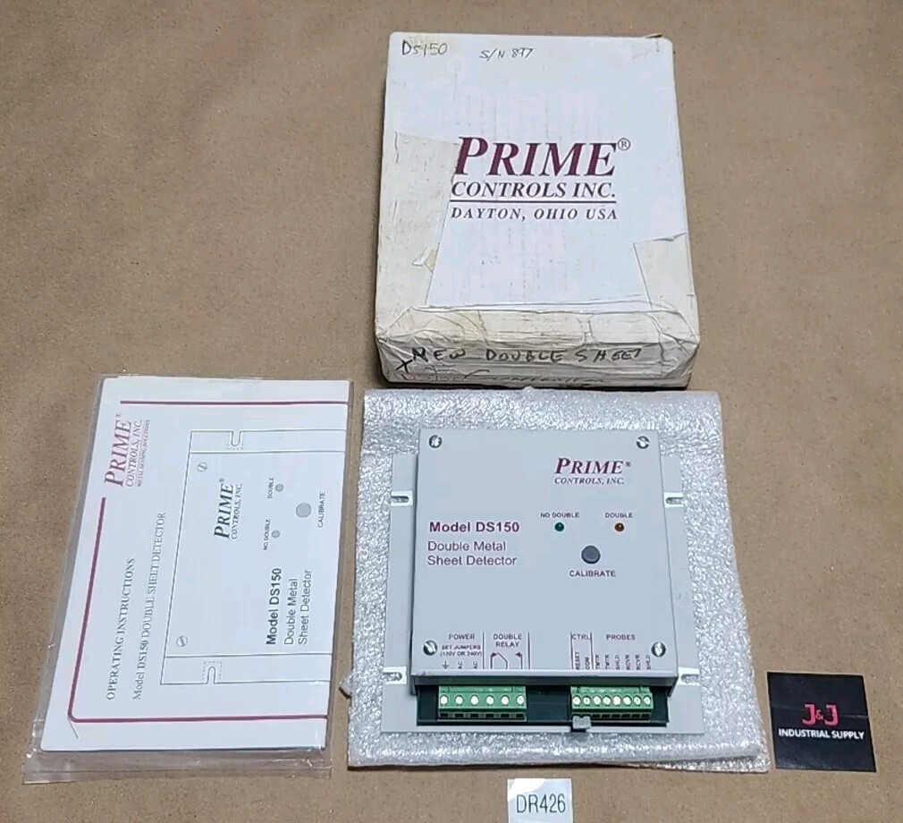 *NEW SURPLUS* Prime Controls DS150 Double Metal Sheet Detector 🇺🇸 + Warranty!