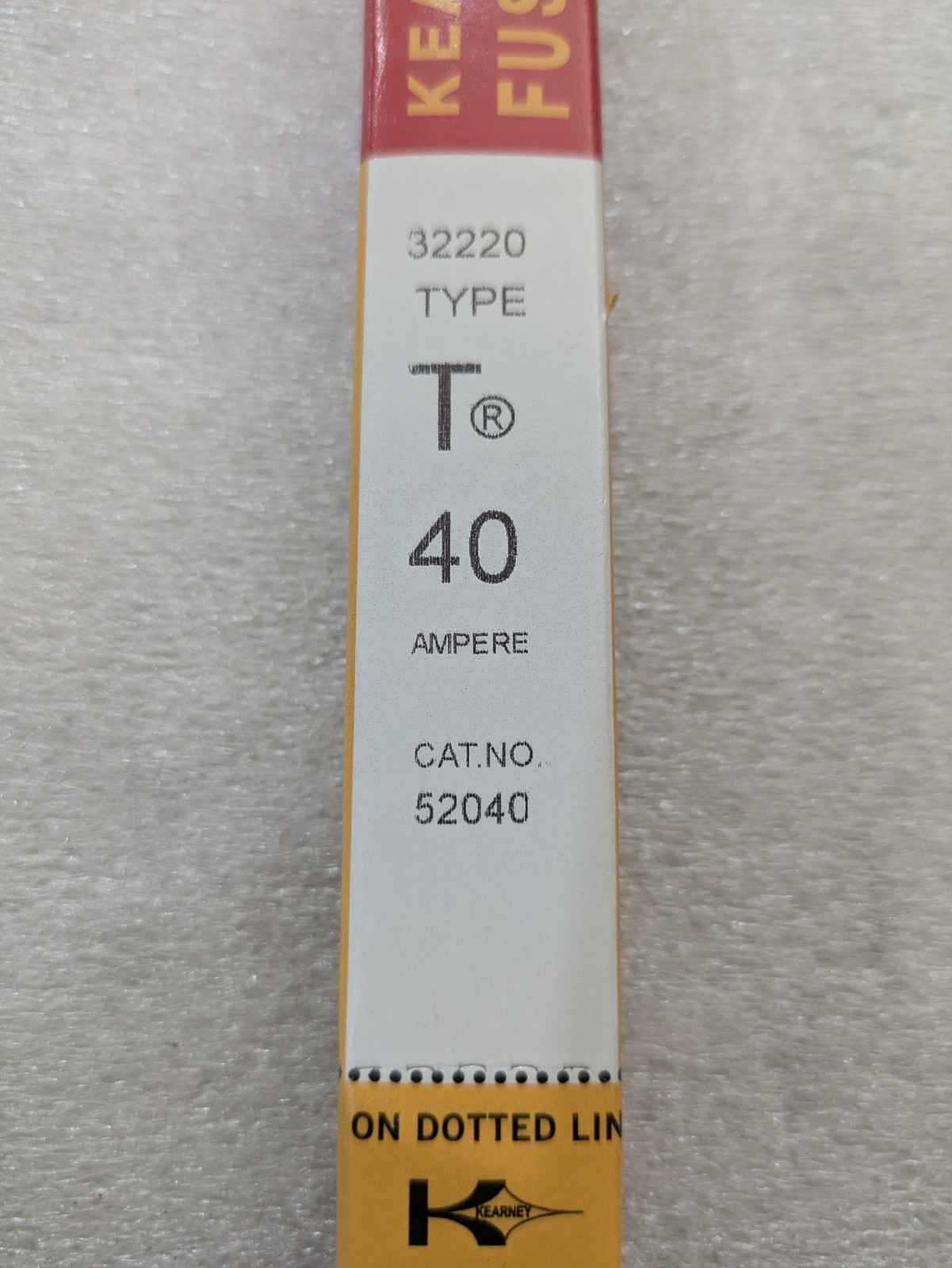 KEARNEY FUSE LINK 32220 TYPE T 40 AMPERE 52040