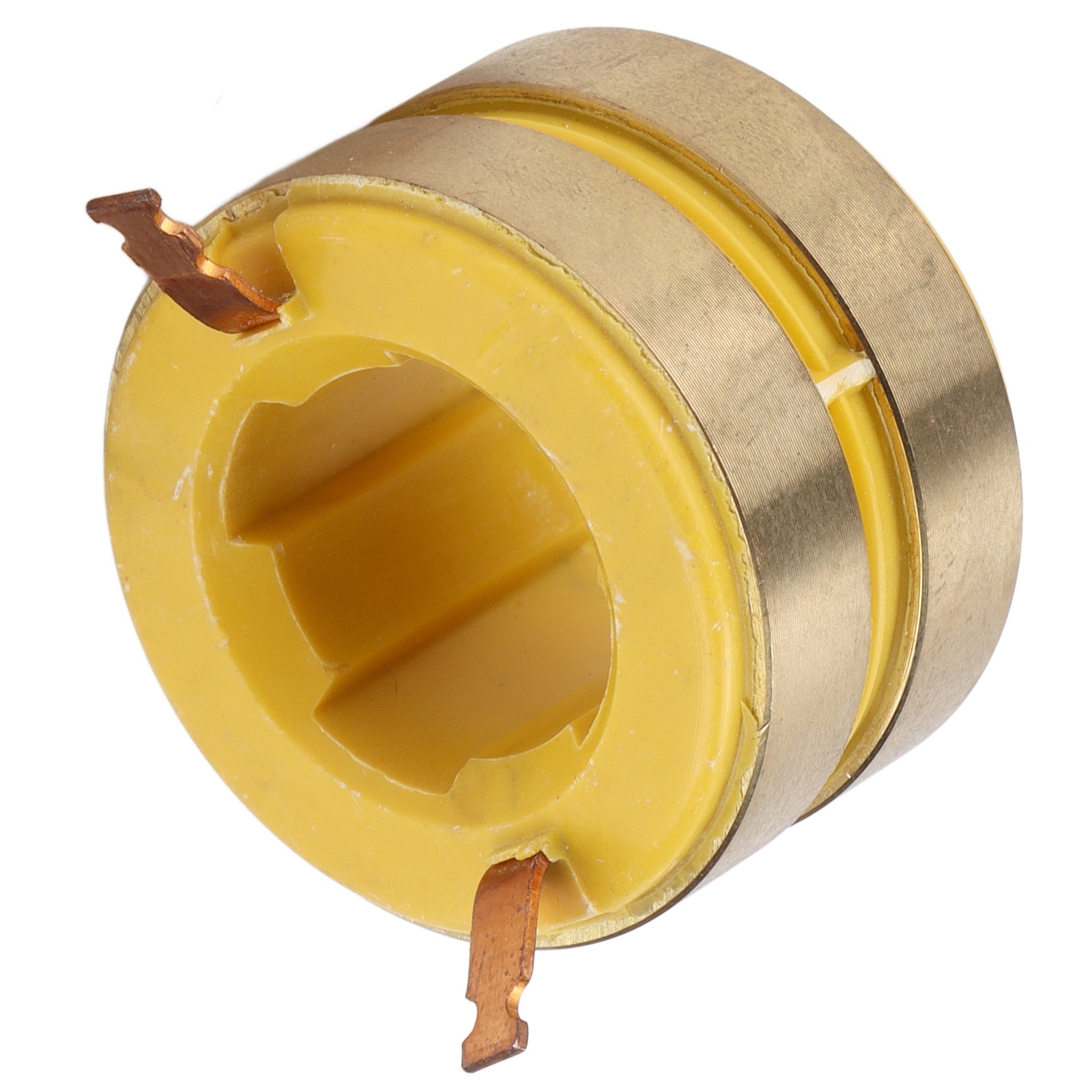 Slip Ring Brass Conductive Collector 2 Way 22mm ID 38mm OD For 168F Generators