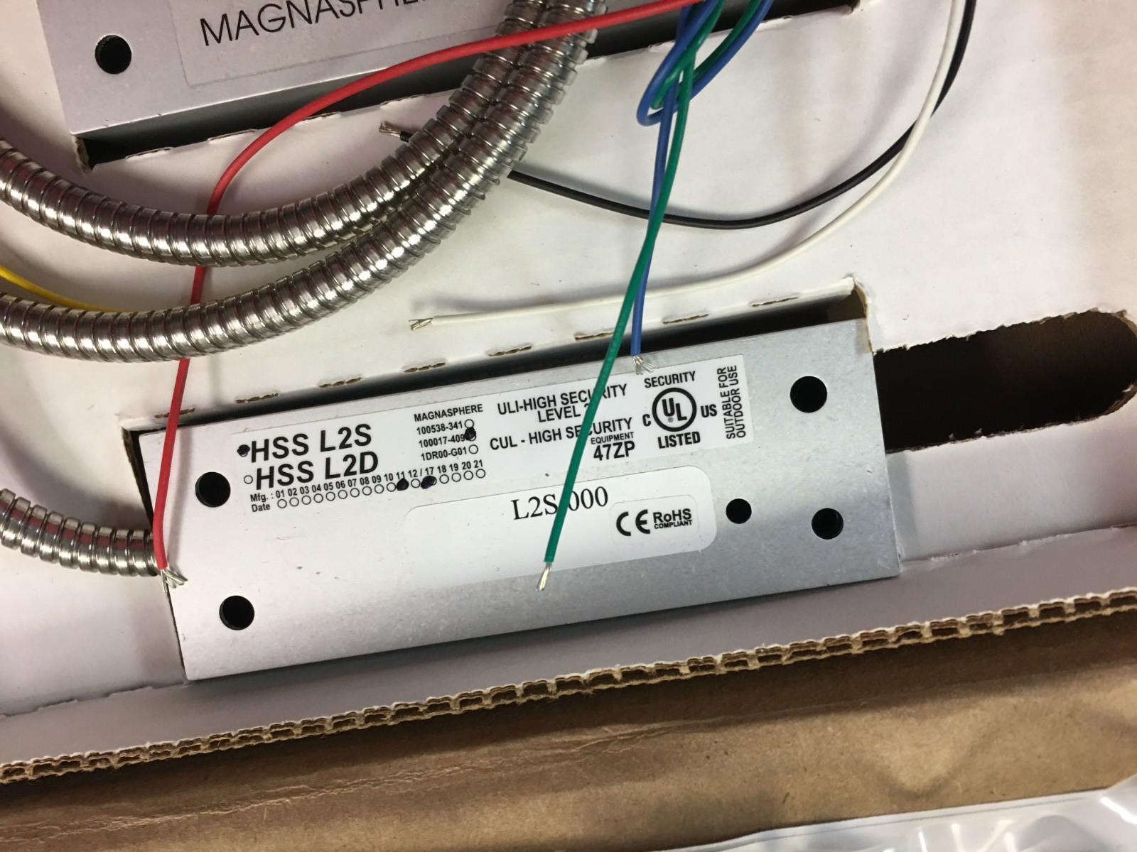 Magnasphere HSS-L2S-000 Single Alarm Contact, Surface Mount new old stock