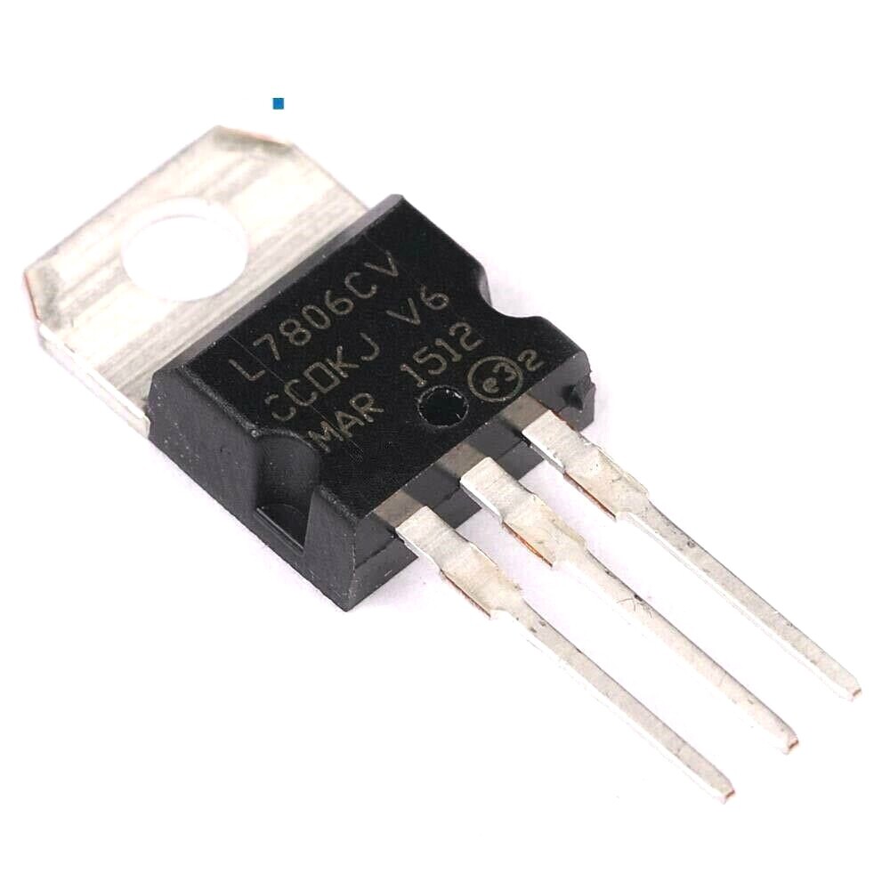 5PCS STMicroelectronics L7806CV Voltage Regulator IC REG LINEAR 6V 1.5A TO220AB