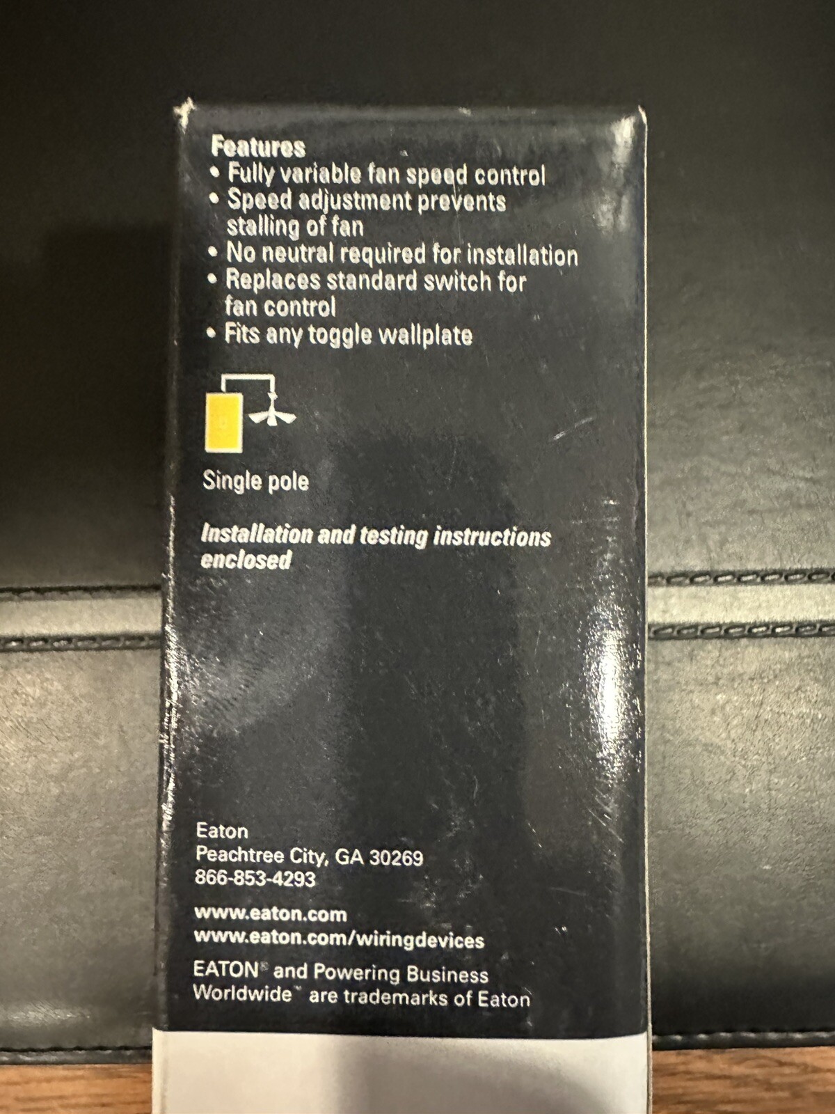 EATON RFS5-LA FULLY VARIABLE FAN SPEED CONTROL 5A 120VAC 60Hz NEW!