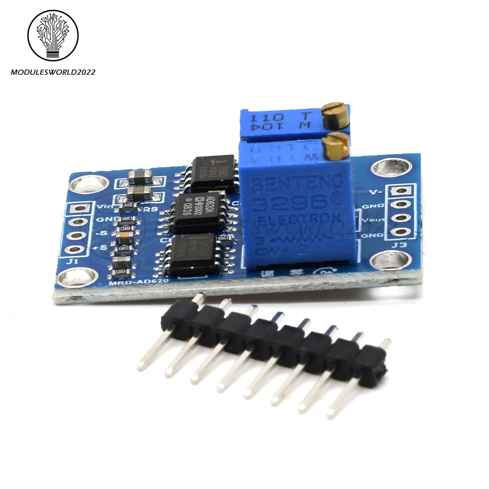 AD620 Microvolt UV MV Voltage Amplifier Signal Instrumentation Module Board