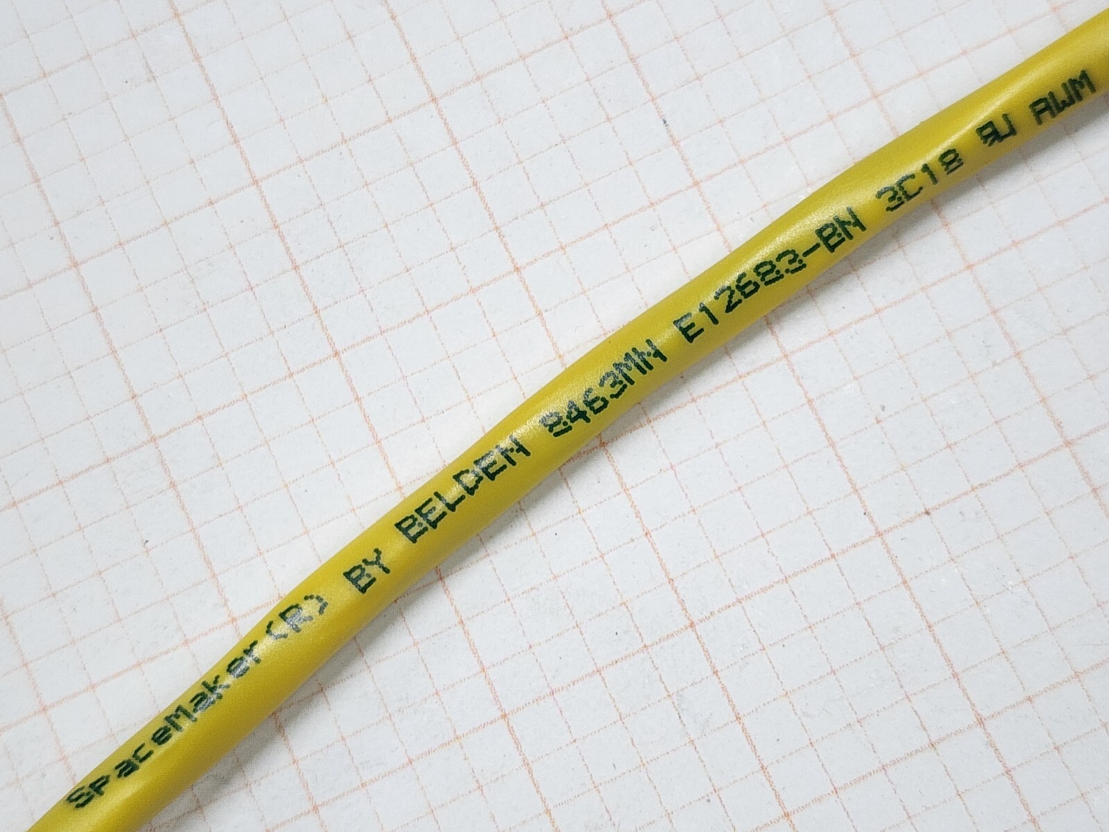 Belden Wire 8463MN 18/3C SpaceMaker Control/Instrumentation Cable Yellow /10ft