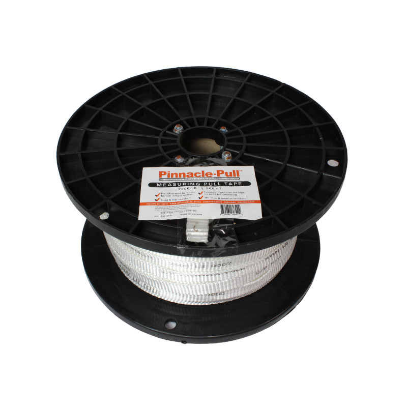 Pinnacle Pull 1/2″ x 1000′, 1250lb Measuring Pull Tape, Mule Tape, Low Stretch!
