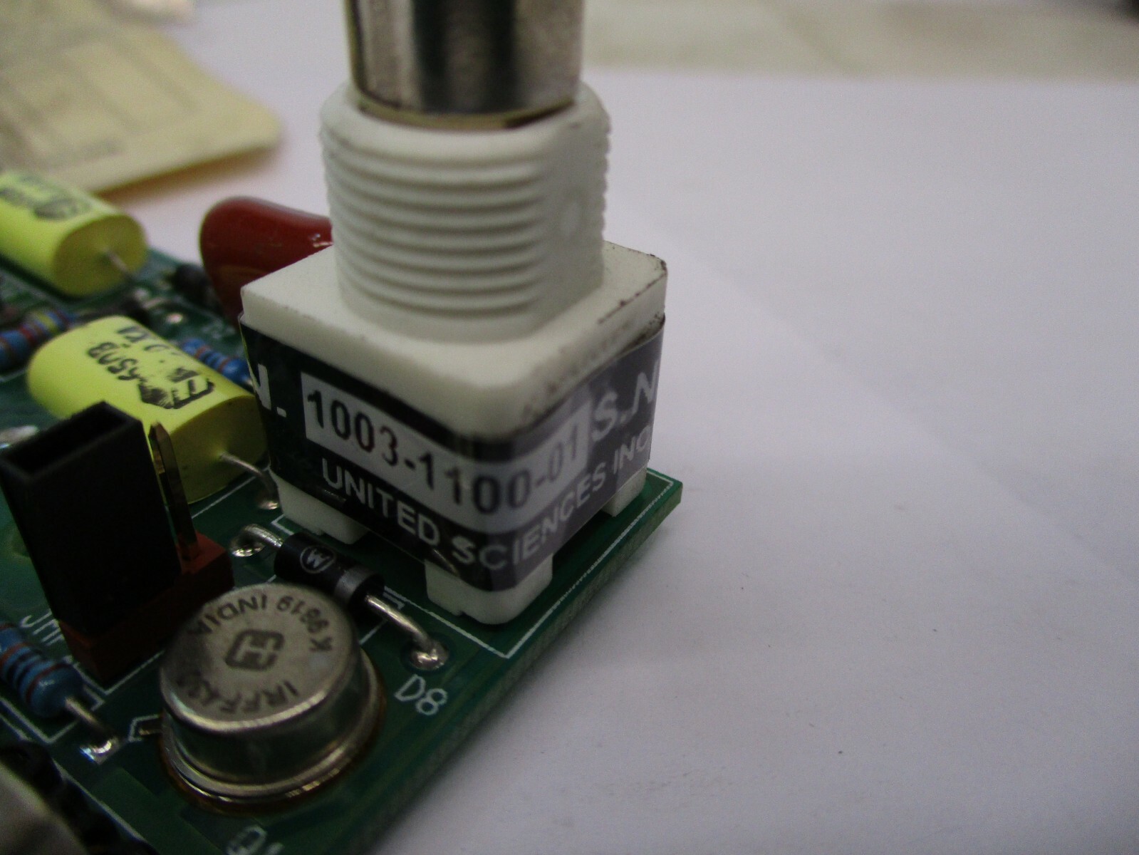 United Sciences Inc Pre Amp Board 1003-1100-01 50kHz A864AES