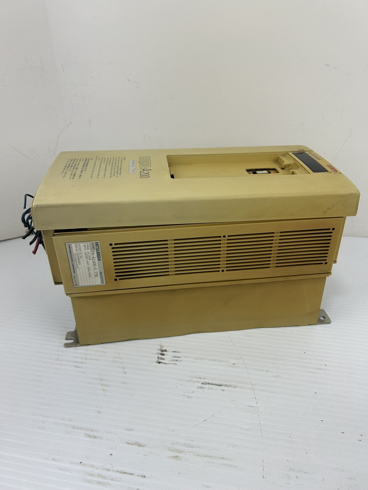 Mitsubishi FR-A240E-0.75K Inverter Freqrol A200 Drive 0.75kW – No Keypad