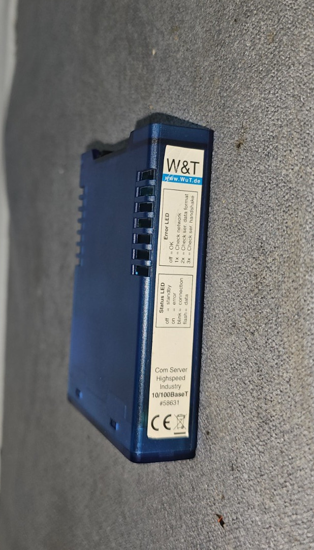 W&T 58631 UL Com-Server Highspeed Industry 10/100 1x RS232/422/485