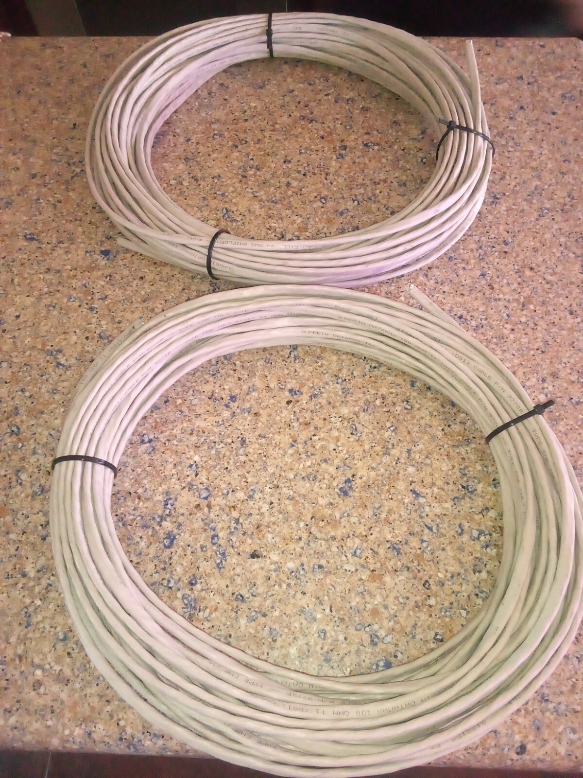Quabbin Datamax 100 OHM T1 DS1 Cable 2 spools of 80 feet each, 160 ft total