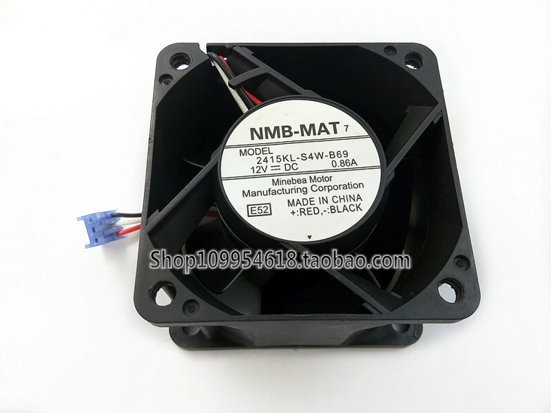 1pc new NMB 2415KL-S4W-B69 6038 12V 0.86A 6CM/