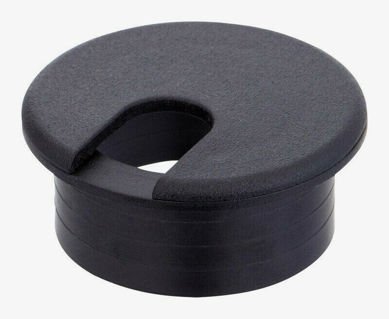 Jandorf DESK GROMMET Black Fits 1-1/2″ Hole Cable Management Protect Cord 61604