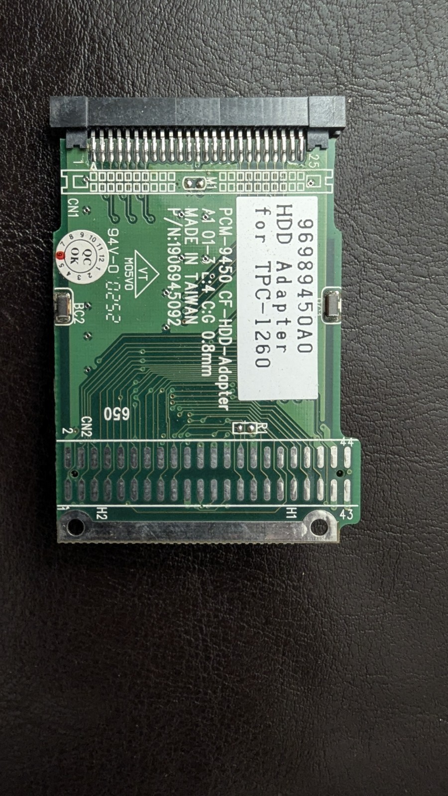Advantech 96989450A0 HDD Adapter For TPC-1260, Hung Fu Electronics E97252