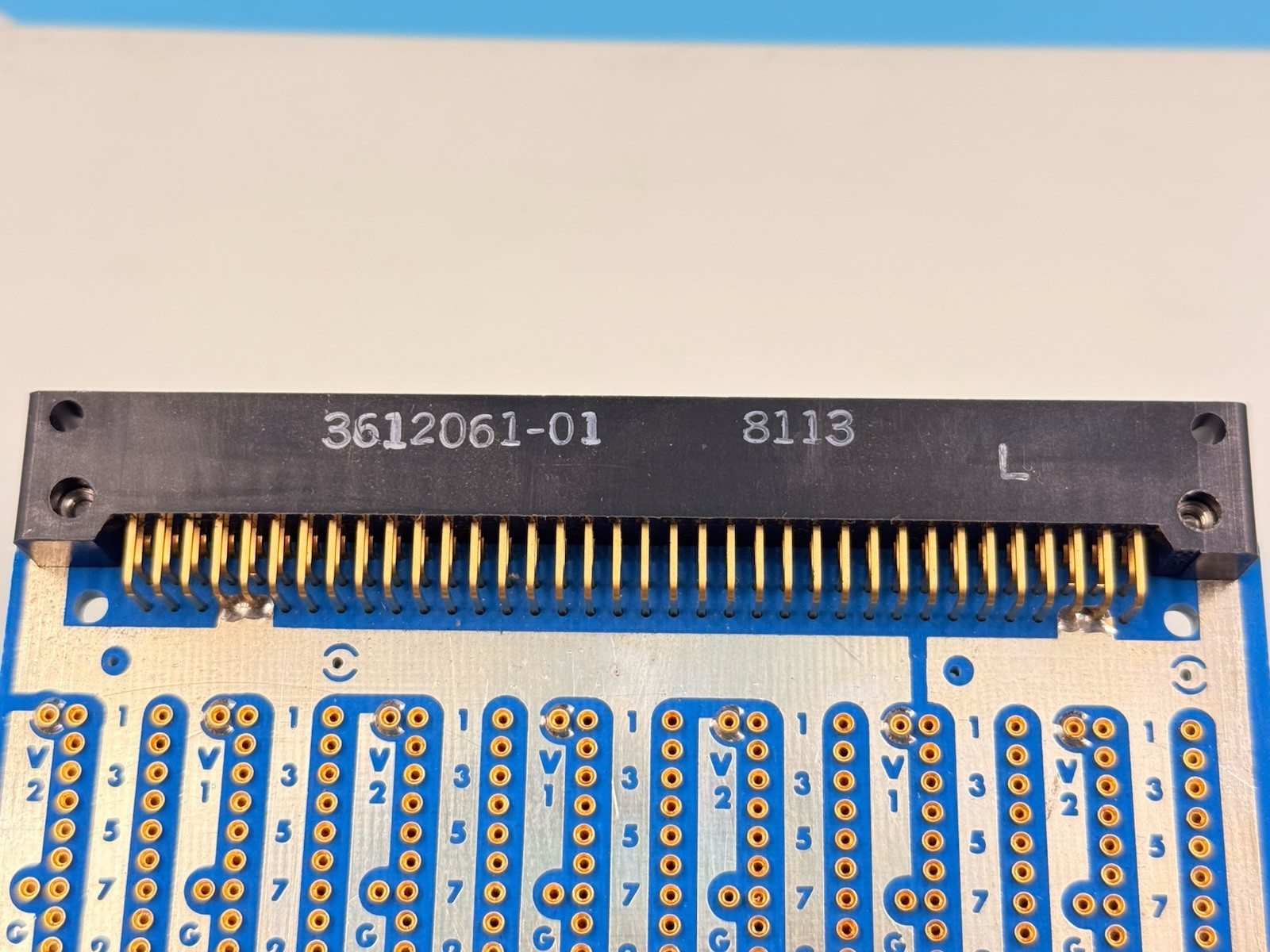 Vintage Mupac 3332 IC Wire Wrap Prototype Board 1981 Gold Pin/Sold As Is