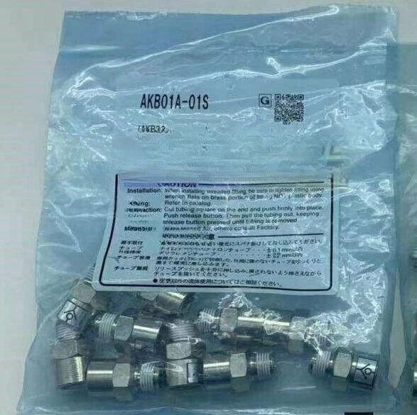10PCS New For AKB01A-01S Pneumatic one-way valve check valve connector