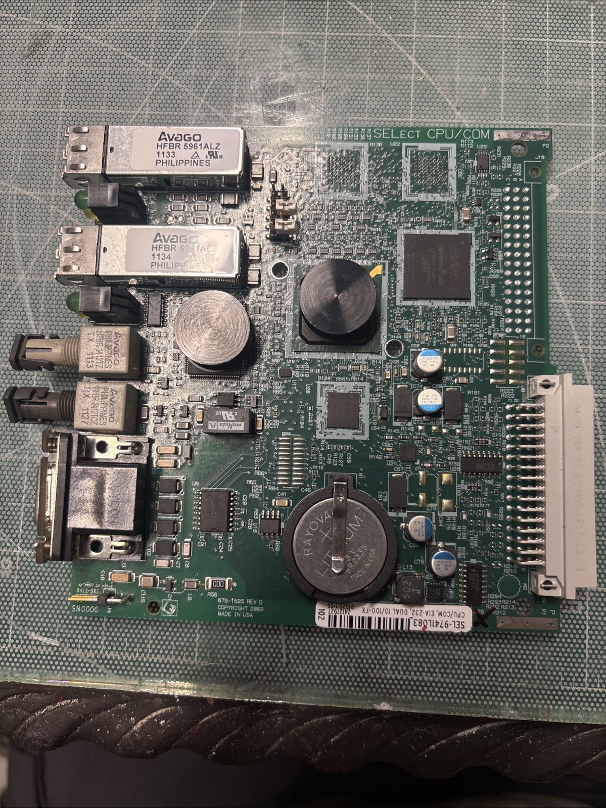 SEL SCHWEITZER ENGINEERING LAB SELECT CPU /COM 070-1525