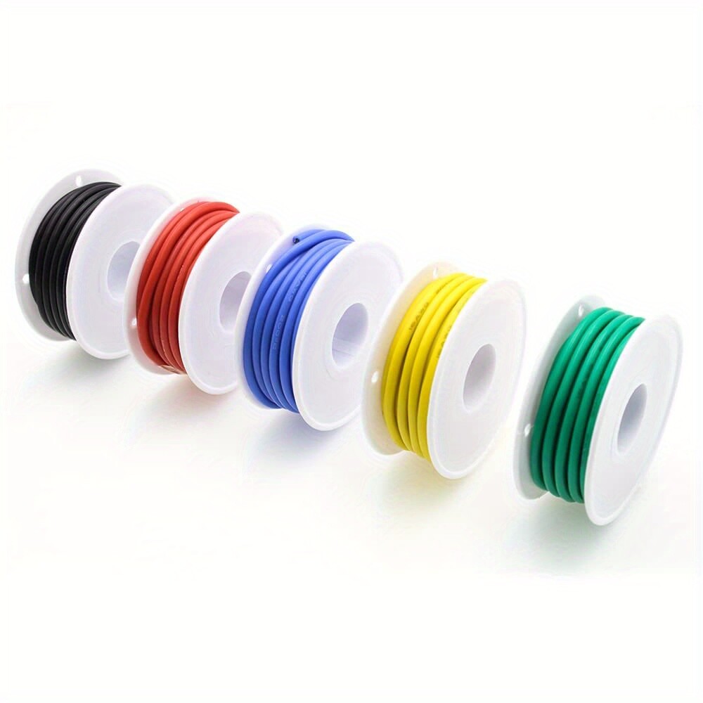 26AWG Stranded Tinned Copper Electrical Wire Flexible Silicone Insulated DIY Kit