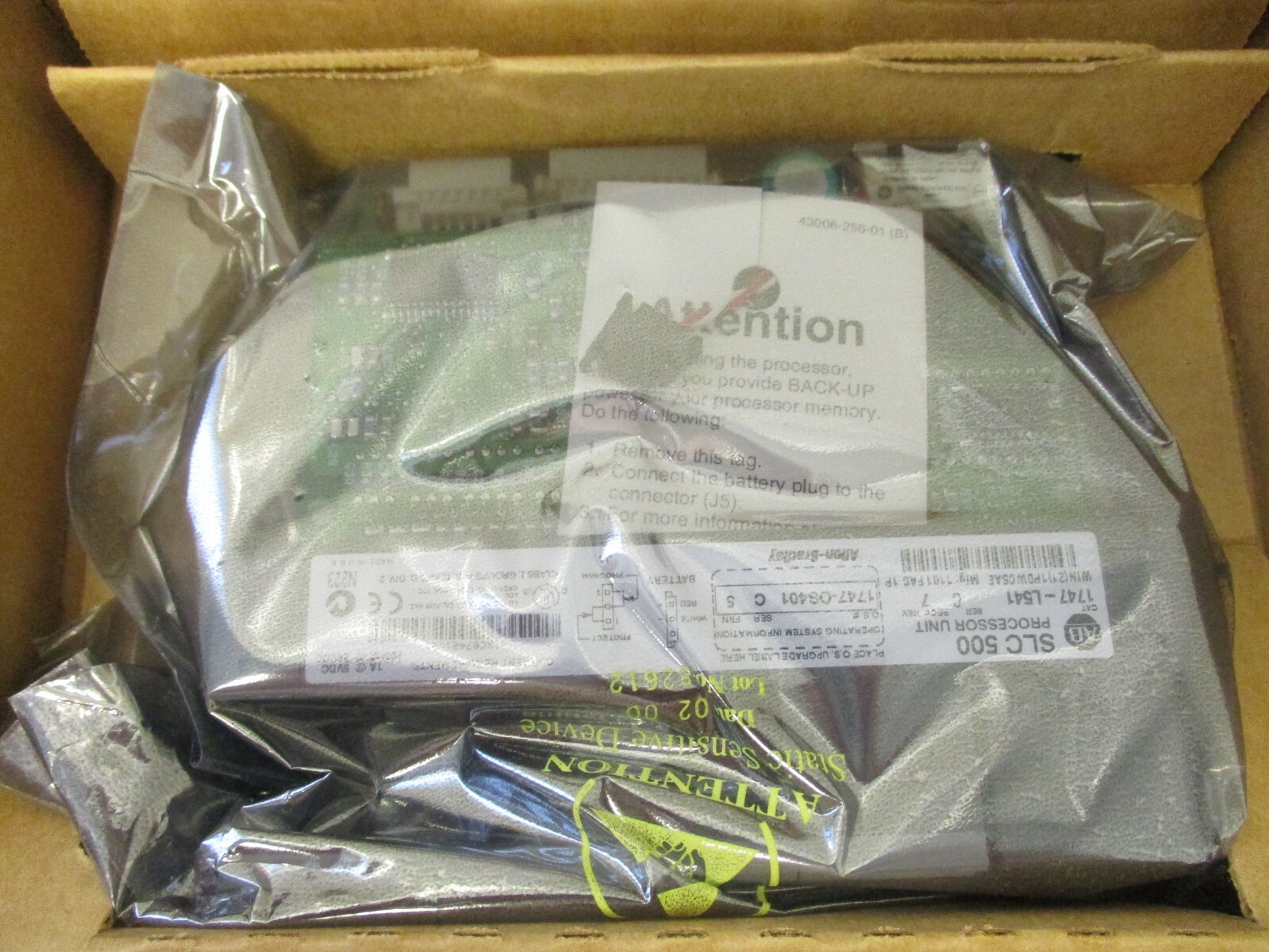 ALLEN-BRADLEY P/N 1747-L541 SERIES C SLC 500 MODULE PROCESS, 16K MEMORY SEALED