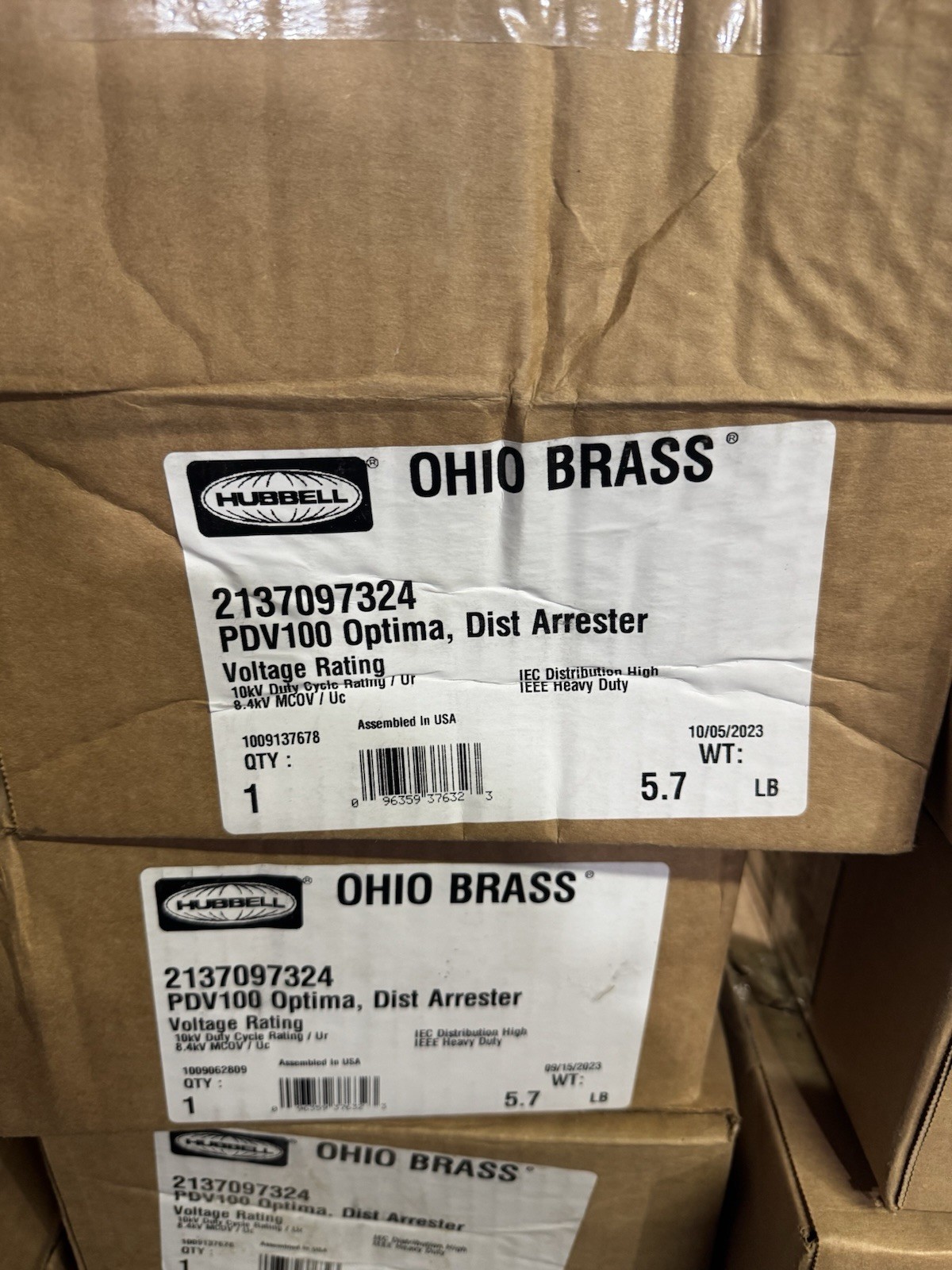 Hubble Ohio Brass Pdv100 Optima Dist Arrester New In Box Ships Free