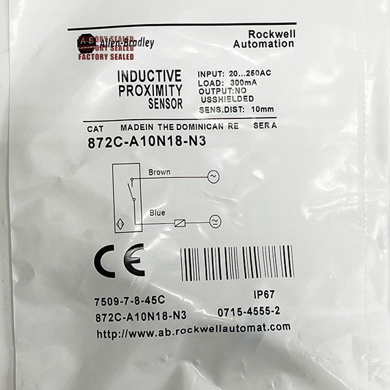 1PCS New for Allen-Bradley Proximity Switch Sensor 872C-A10N18-N3