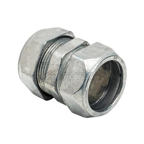TOPAZ 665, EMT Conduit Coupling, 1-1/2″, Die-Cast, Compression, 1pc