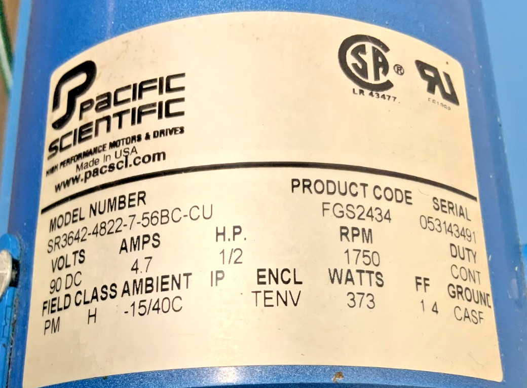 Zenith Pump 60-20000-2294-4 Custom Metering System 4.9-48.9RPM 1/2HP H2A