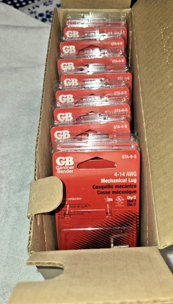 Gardner Bender GBTA-6-S 4-14AWG Mechanical Lug 10 Packs of 2