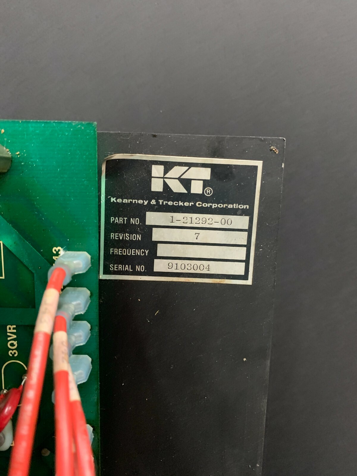 Kearney Trecker 1-21292-00 Rev 7 AC DC Power Distribution Module 30 Day Warranty
