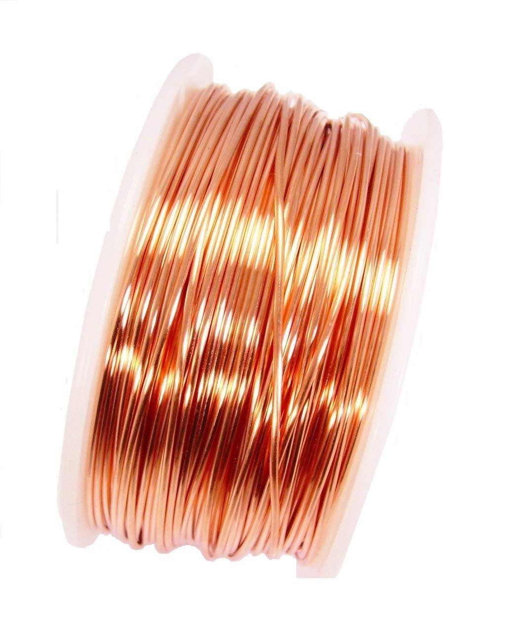 Bare Copper Wire 22 awg 4 oz Spool (125 Feet) Diameter 0.025