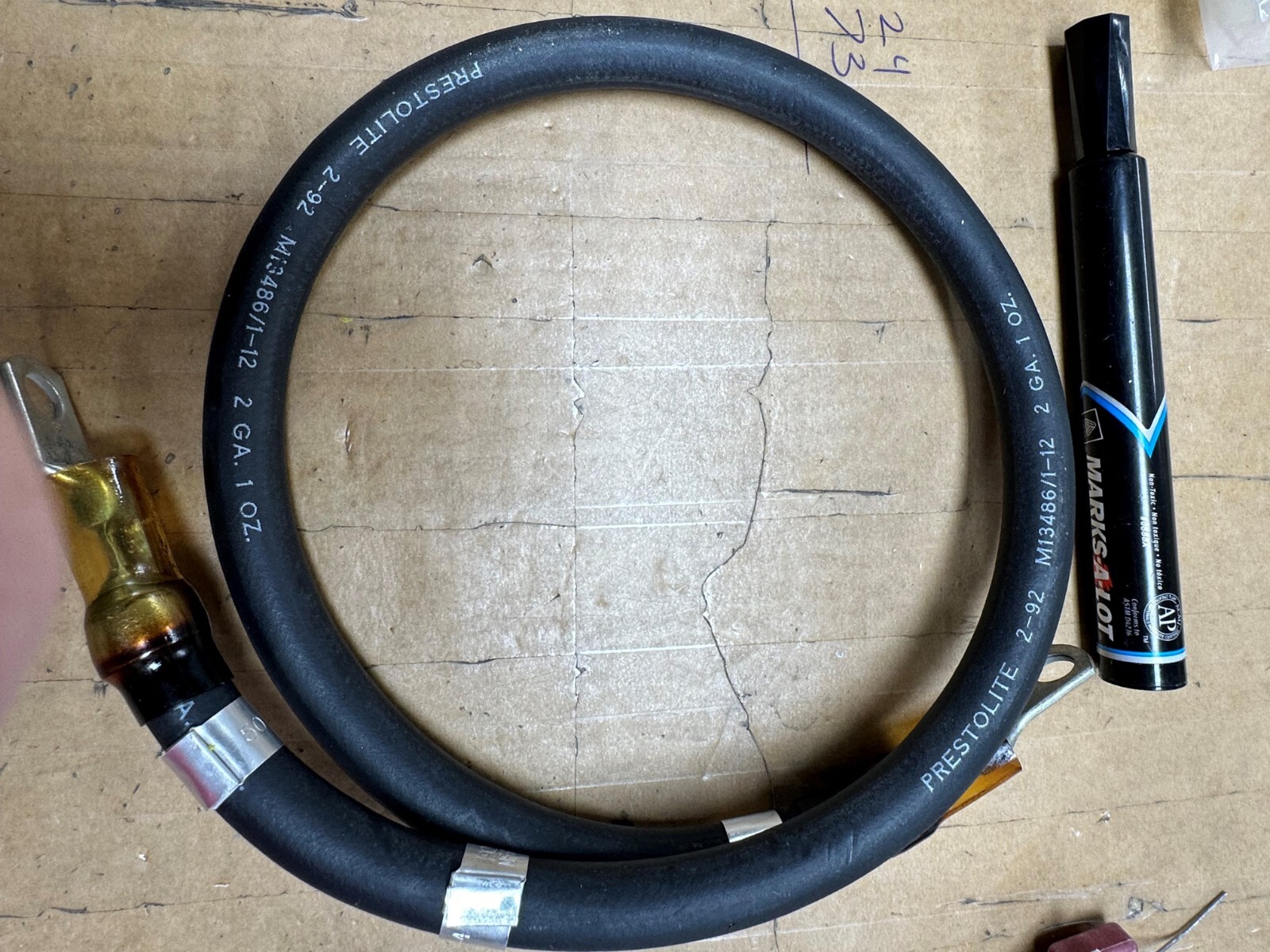 2 AWG Gauge Copper Battery Cable Power Wire Car, Marine, Inverter, RV, Solar 33″