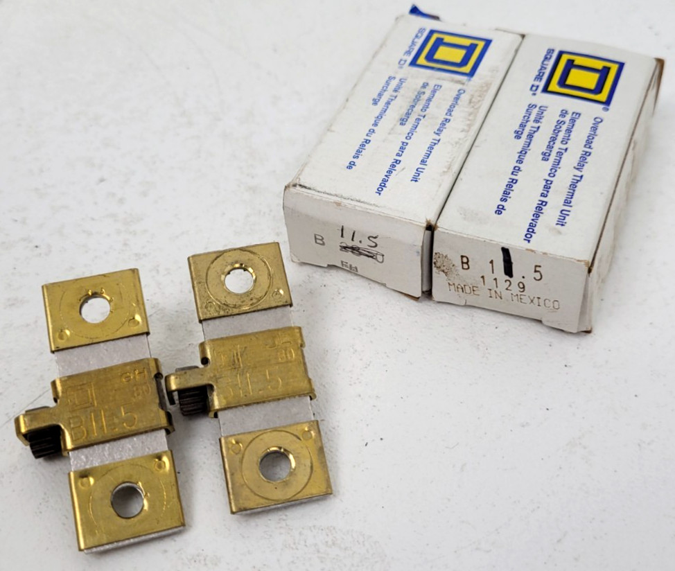 (Lot of 2) B11.5 Square D Overload Relay Thermal Unit – Next Day Option