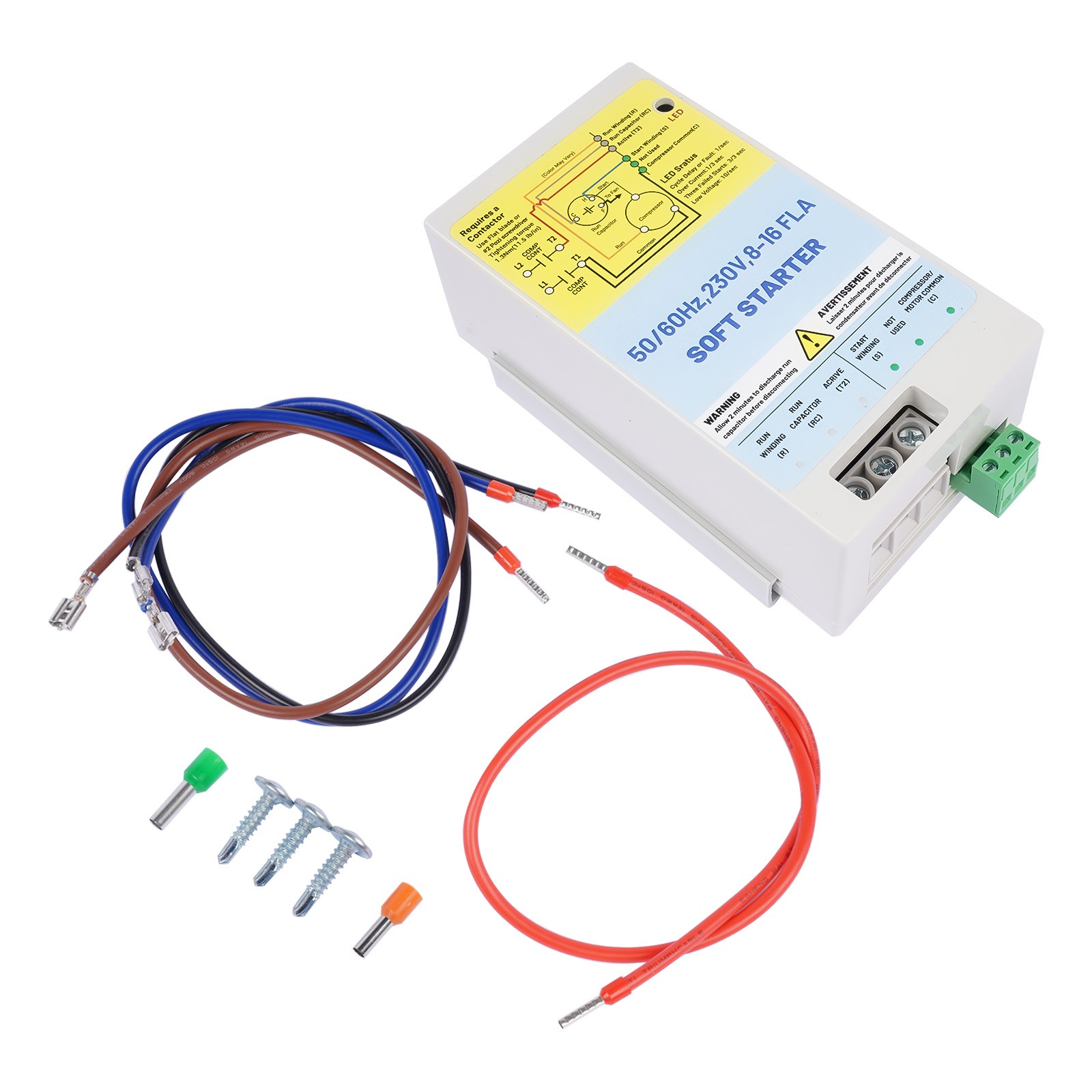 8-16A AC Soft Starter Motor Protection for Utility and/or Generator Power New
