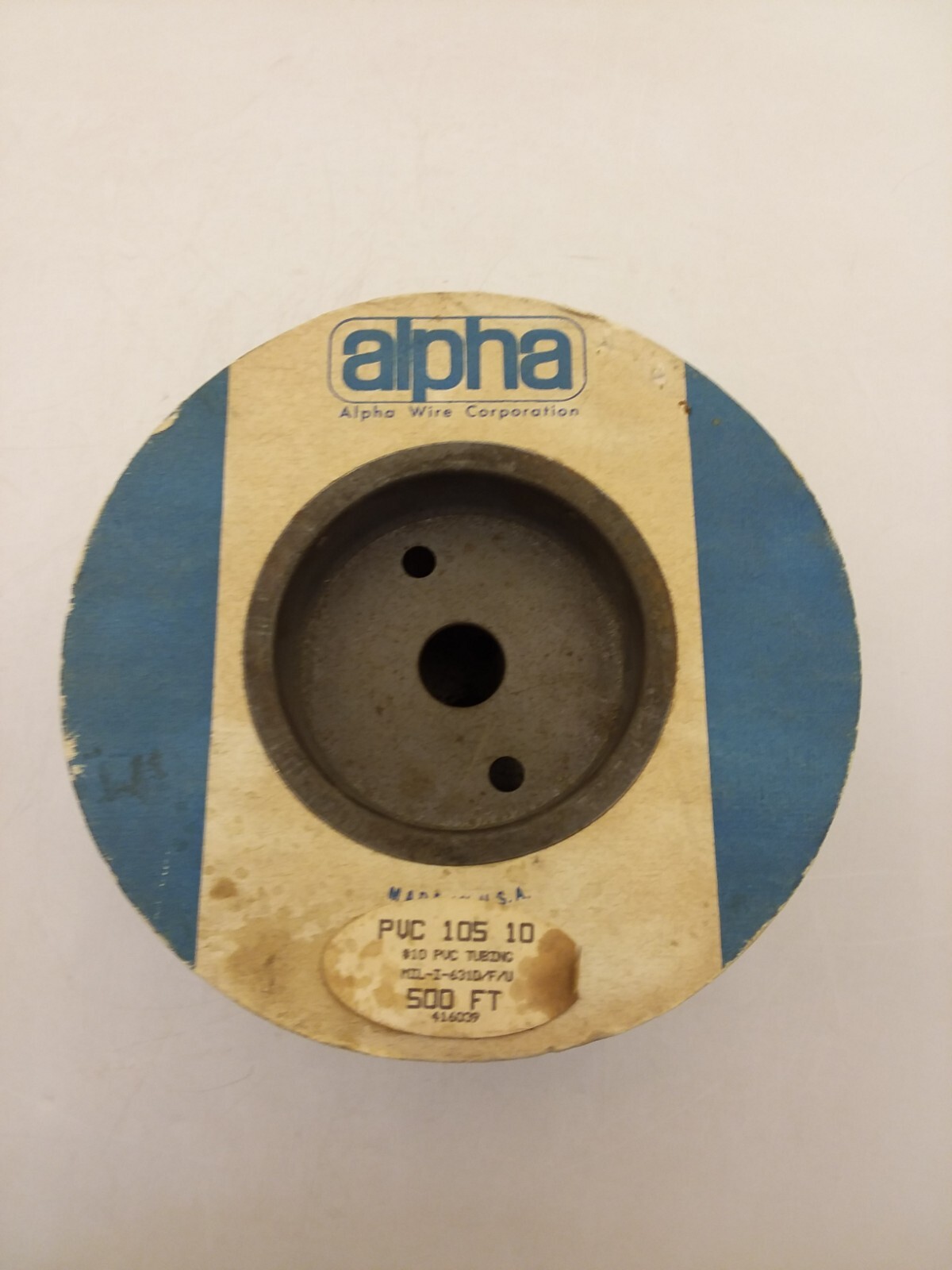 ALPHA WIRE CORP MIL-I-361D/F/U Black PVC WIRE HARNESS TUBING SIZE #10 500′ ROLL