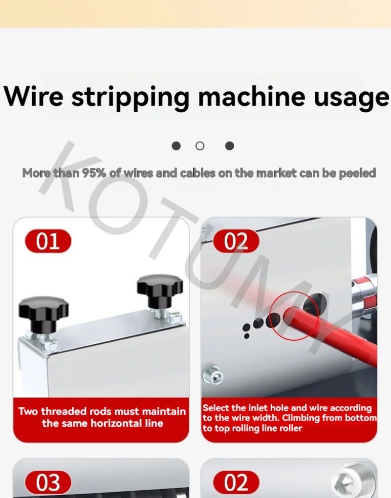 250W Wire Stripping Machine Small Electric Wire Copper Wire Stripping Machine