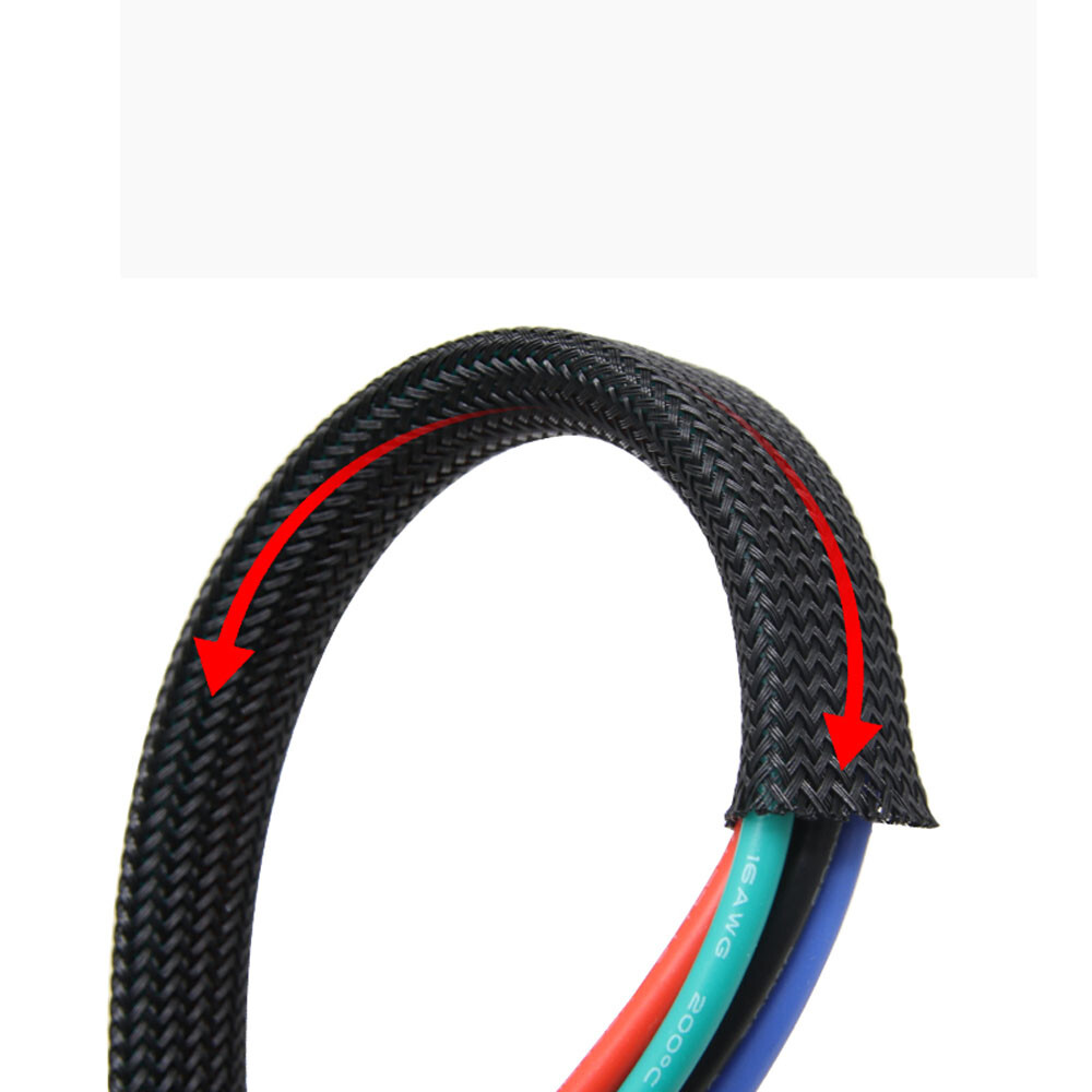 Expandable Braided Cable Sleeving 3mm – 30mm Auto Wiring Harness Tidy Sheathing