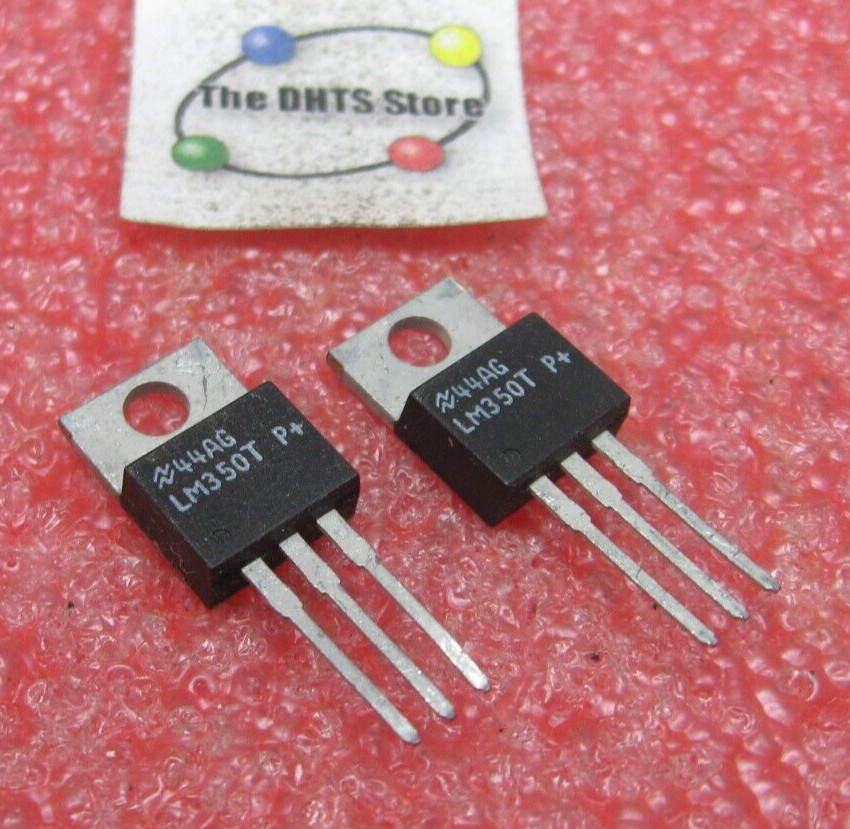 LM350T National Semi Voltage Regulator Adjustable 1A Pos TO-220 – NOS Qty 2