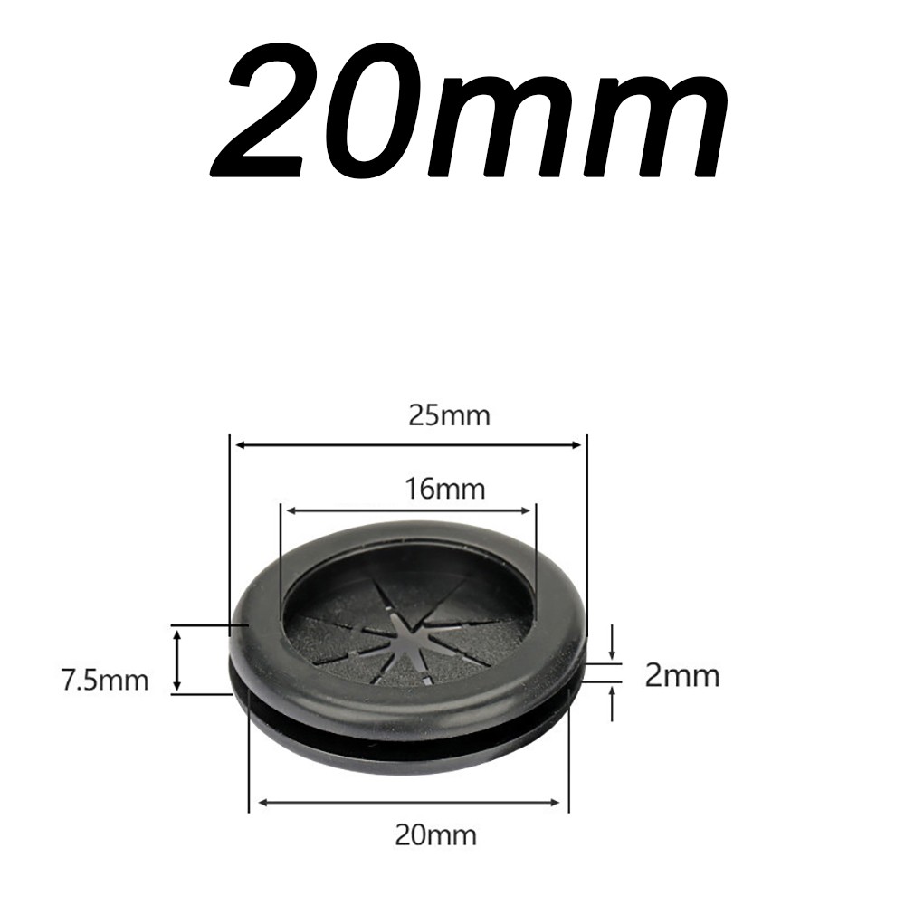 Wiring Grommets – Rubber Open Grommet – Cable Hole 20mm To 80mm