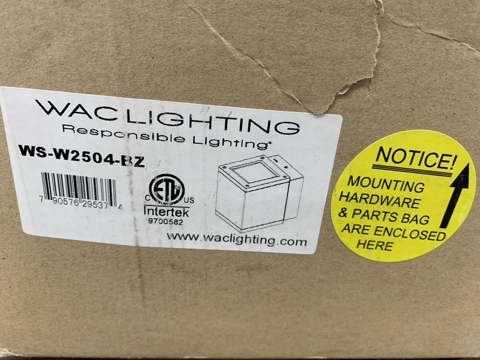 WAC Lighting WS-W2504-BZ LED Wall Light, Bronze