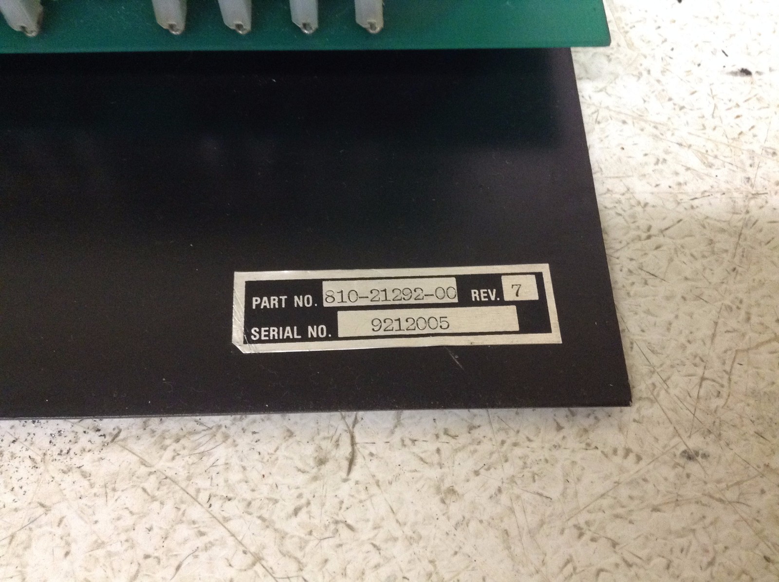 K&T Kearney & Trecker 810-21292-00 REV 7 AC/DC Power Distribution 8102129200
