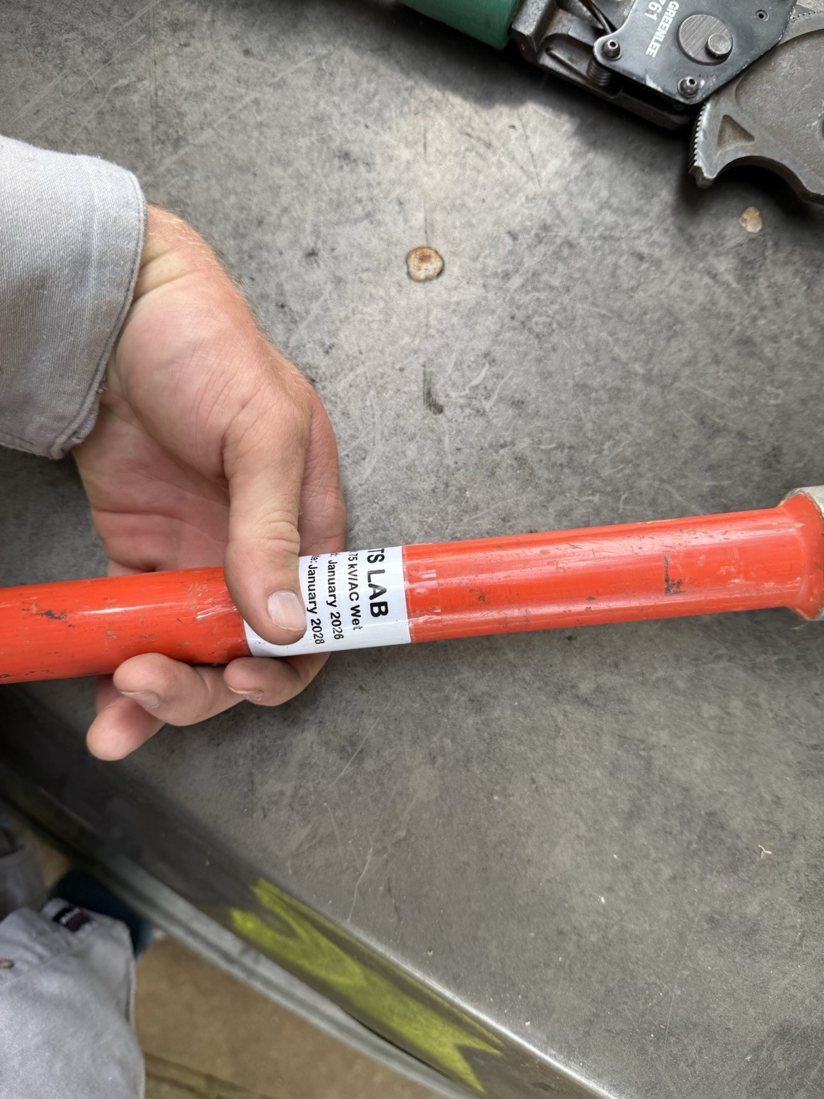 Chance Epoxiglas™ Spiral Link Stick – Pigtail. Used Lineman Tools, Picking Stick