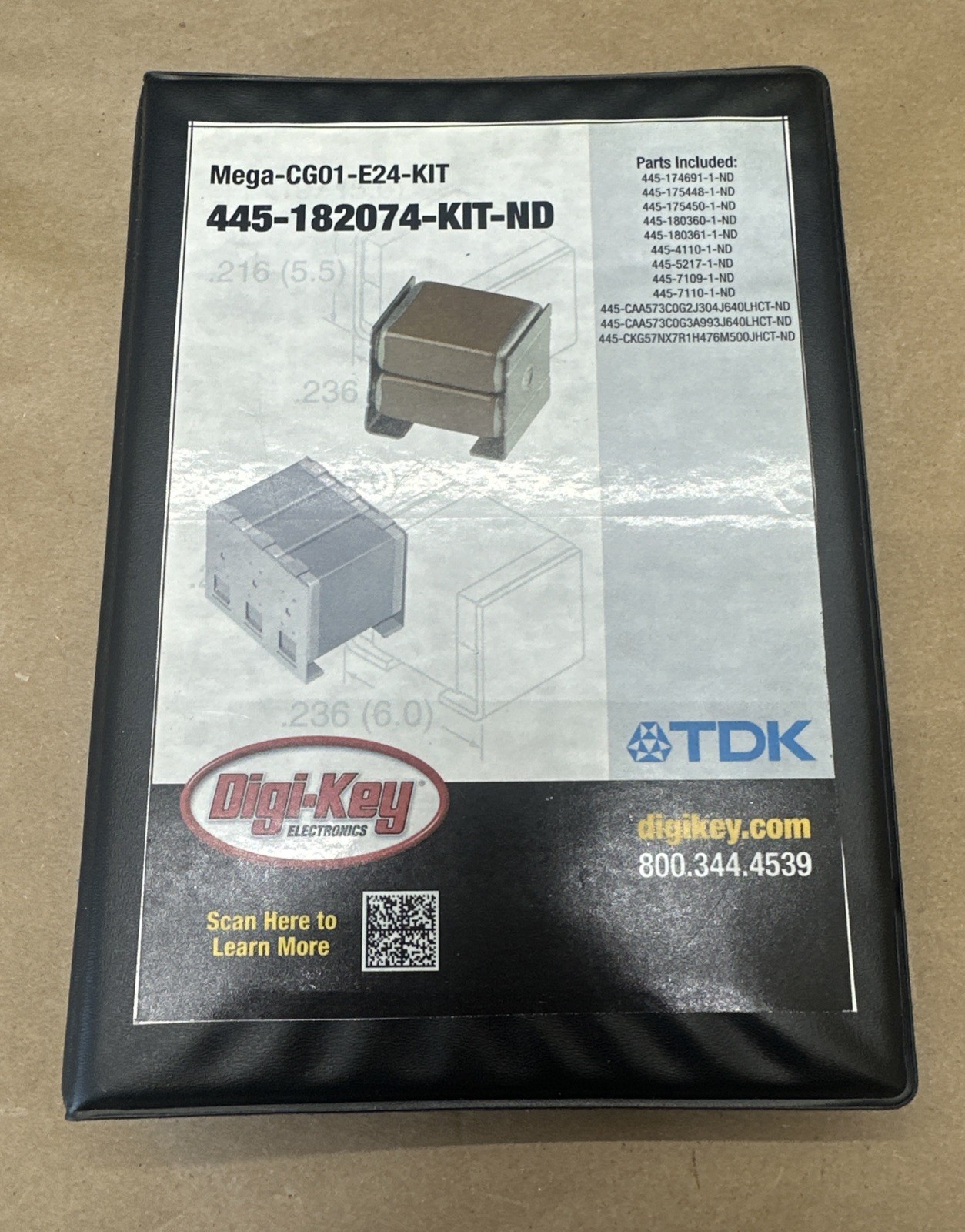 INCOMPLETE KIT- Digi-Key TDK MEGA-CG01-E24-KIT 445-182074-KIT-ND || WARRANTY!