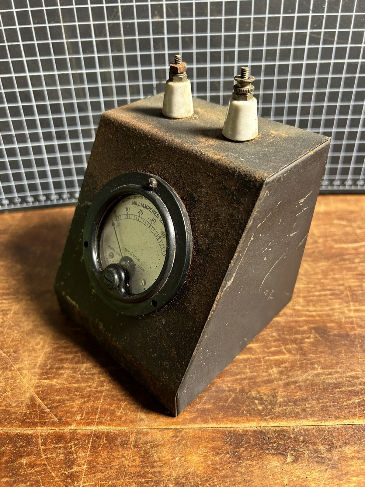Vintage Weston Model 506 Meter 0-50 Milliamperes DC Untested Electrical Gauge