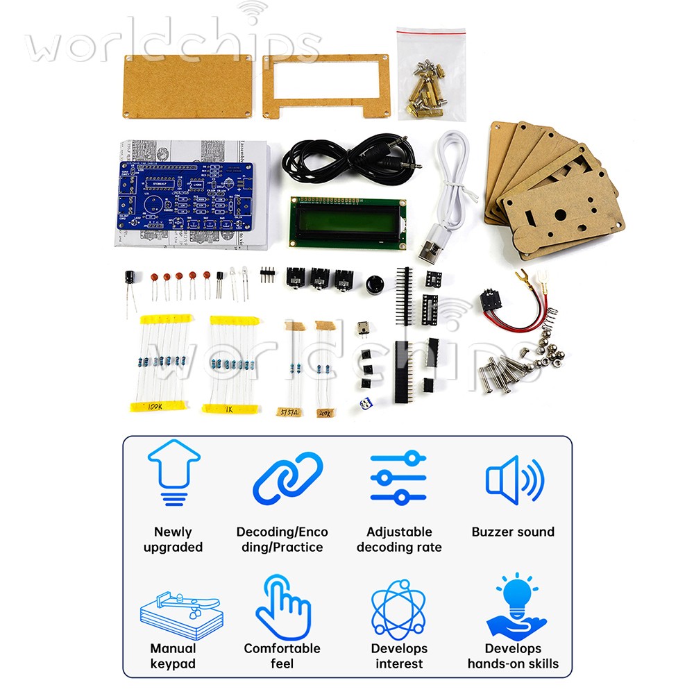 DC 5V CW Morse Code Decoder Circuit Board Welding Practice DIY Electronic Kit