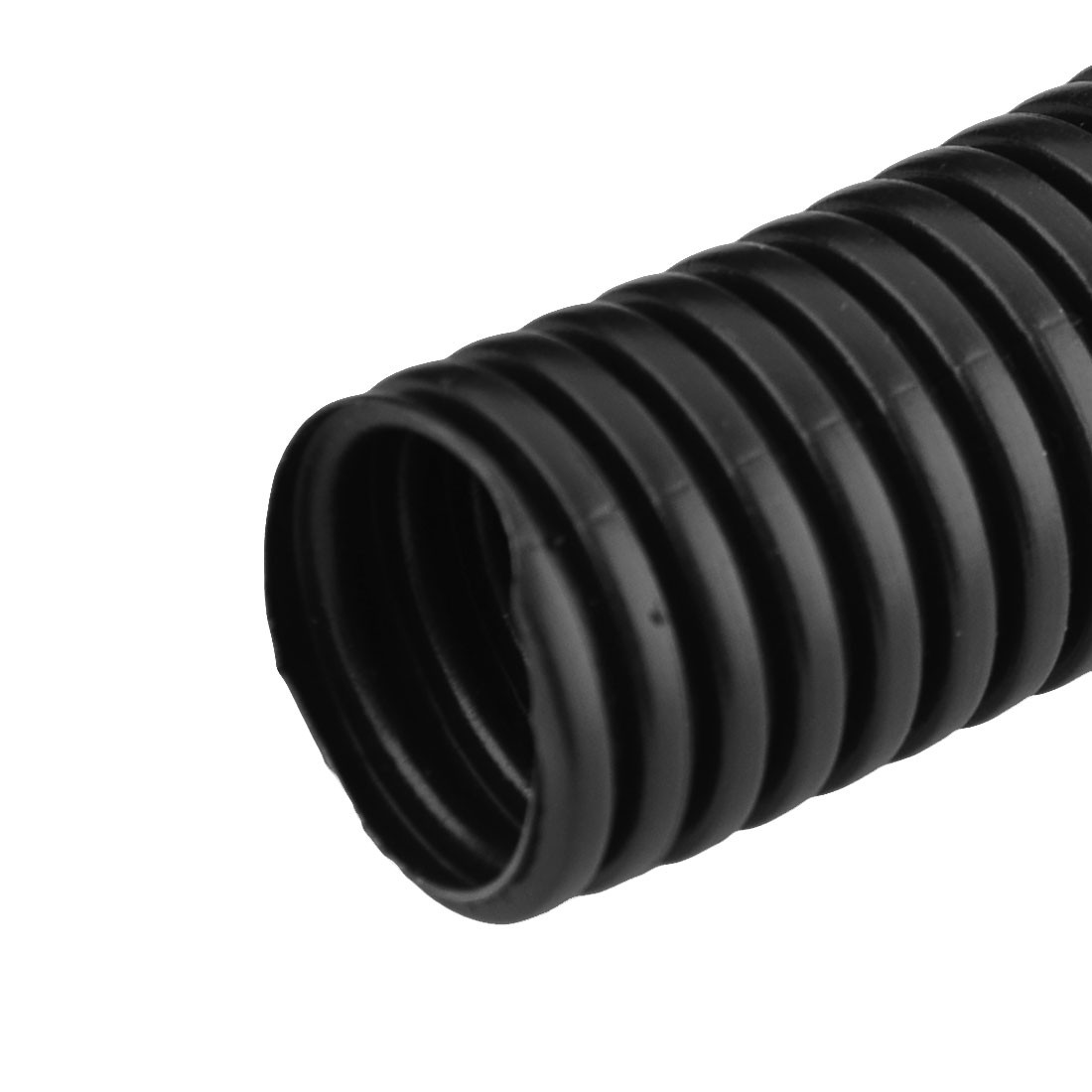 2.5 M 18×21 mm Nylon Flexible Corrugated Conduit Tube for Garden,Office Black