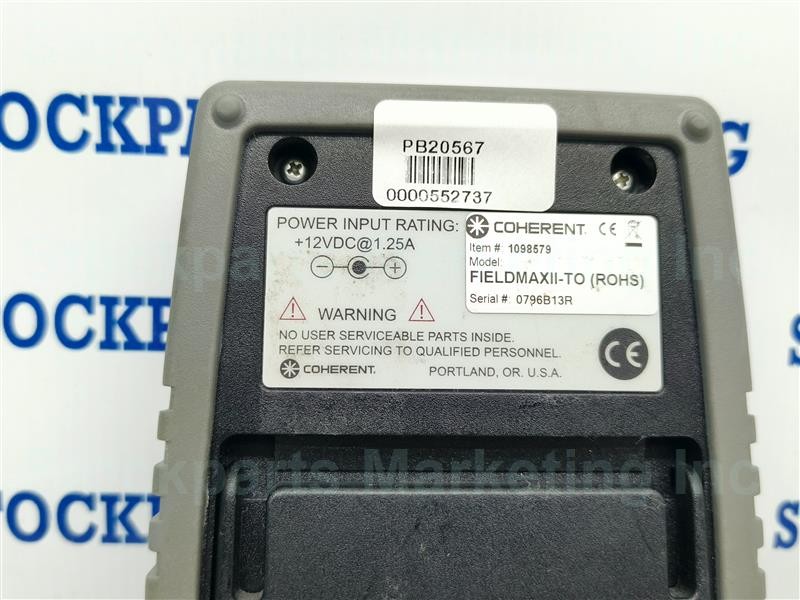 Coherent FIELDMAXII-TO (ROHS) Laser Power Meter 12VDC 1.25A 30 Days Warranty