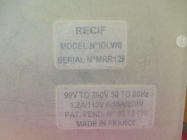 RECIF IDLW8 Notch Finder, 90V/260V, 50/60Hz, 1.2A/110V, 0.55A/220V, 409755