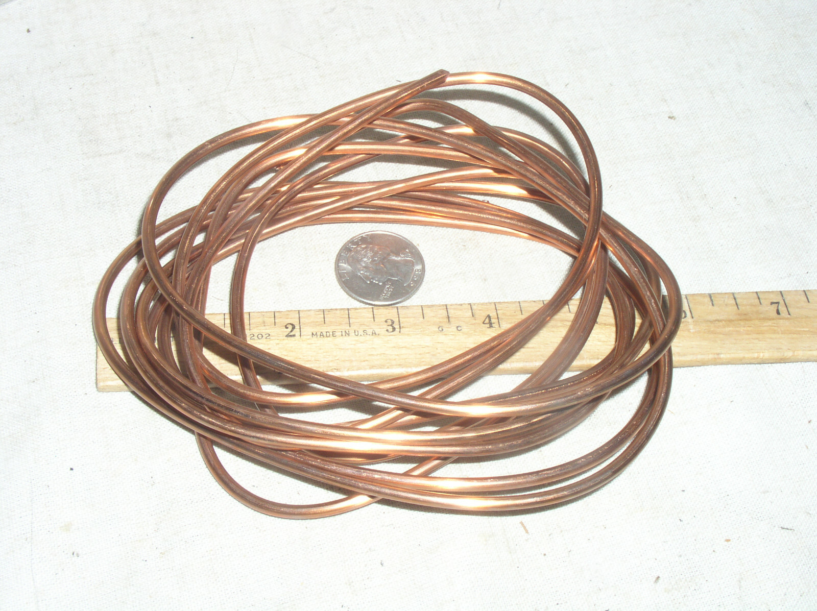 10 FT FEET FOOT NEW BULK 8 GA 8GA AWG 8AWG SOLID BARE COPPER GROUND WIRE FREE SH