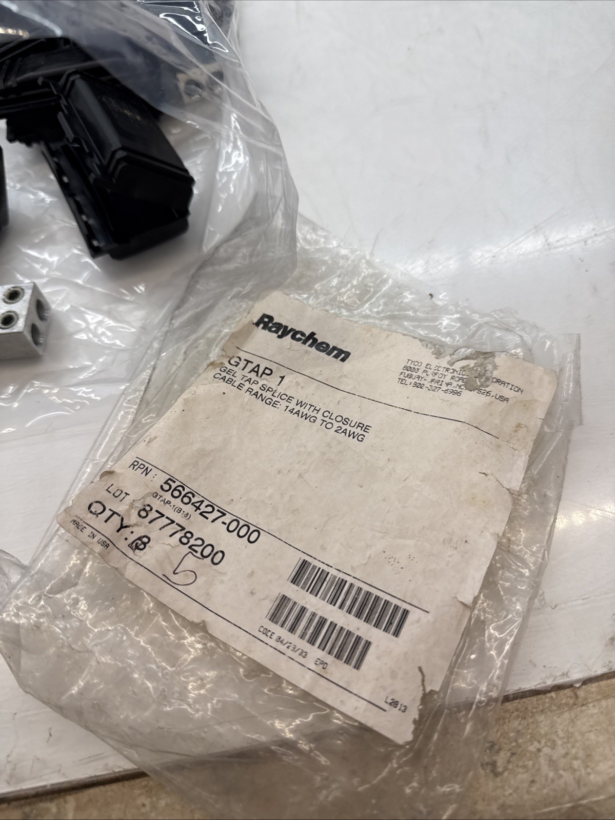 Raychem GTAP1 Gel Tap Splice with Closure 14AWG to 2AWG (Lot Of 18)