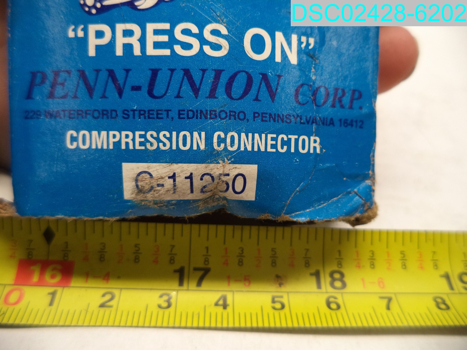 Penn-Union KD-R04 3/0-AWG Press-On Connector C-11250